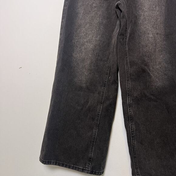 NWT Dazy Women's Black Wide Leg Jeans Boho Elastic Waistband Sz XL - Picture 3 of 15